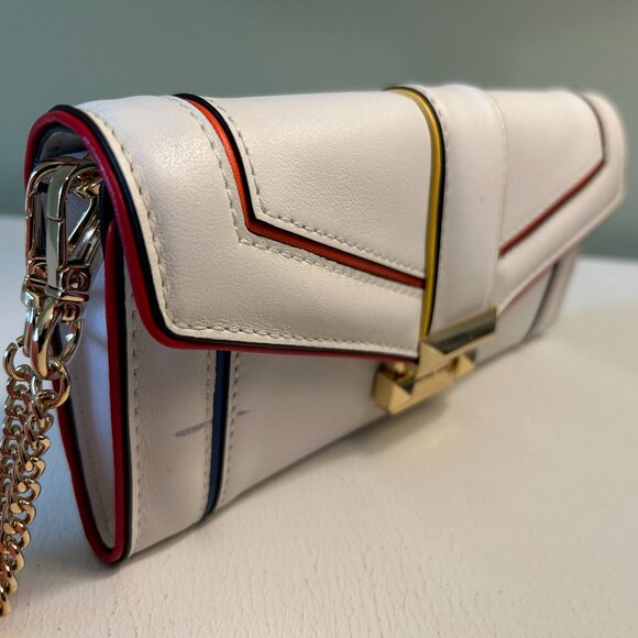 Michael Kors Whitney Large Rainbow Quilted Leather Chain Wallet - Picture 5 of 8